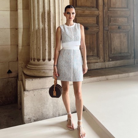 Kelly Piquet modeled for the fashion brand Louis Vitton. 